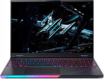 Ноутбук Acer Predator Helios 16 (NH.QW1EP.001), Intel Core Ultra 9 275HX / 16" / OLED / 240 Гц / RAM 32 ГБ DDR5 / SSD 1 ТБ / RTX 5070 Ti / Windows 11 Home / Чорний