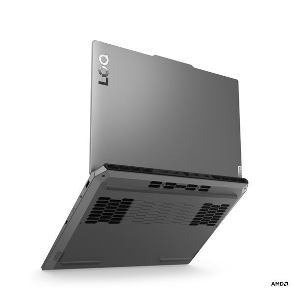 Ноутбук Lenovo LOQ 15AHP9 (83DX00EVPB), AMD Ryzen 7 7445HS / 15.6" / 144 Гц / RAM 16 ГБ DDR5 / SSD 512 ГБ / RTX 4050 / Без ОС / Сірий