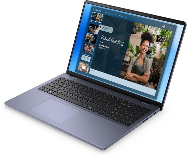 Ноутбук Dell DC16251 2K (DC16251_RPLU-R_005_UBU), Intel Core 7 150U / 16" / RAM 16 ГБ DDR5 / SSD 512 ГБ / Intel Graphics / Ubuntu Linux / Синій