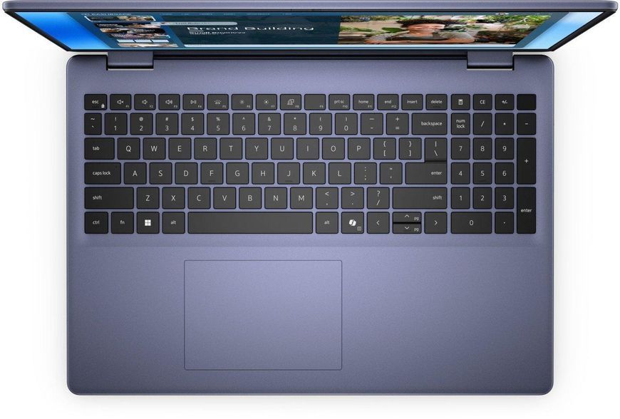 Ноутбук Dell DC16251 2K (DC16251_RPLU-R_005_UBU), Intel Core 7 150U / 16" / RAM 16 ГБ DDR5 / SSD 512 ГБ / Intel Graphics / Ubuntu Linux / Синій