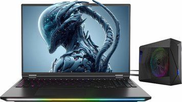 Ноутбук DREAMMACHINES RX5090, (RX5090-16PL25) 16" / 2560 x 1600px / Mini-LED / 300Hz / Ultra 9-275HX / RAM 16 ГБ / SSD 1 ТБ / GeForce RTX 5090 24GB / Без ОС / Чорний / Зовнішній блок рідинного охолодження (Dream Water Cooler)