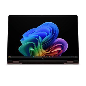 Ноутбук HP OmniBook X Flip 14 (D53SLEA), AMD Ryzen AI 7-450 / 14" / Touch / OLED / 120 Гц / RAM 32 ГБ LPDDR5x / SSD 1 ТБ / AMD Radeon 860M / Windows 11 Home / Коричневий