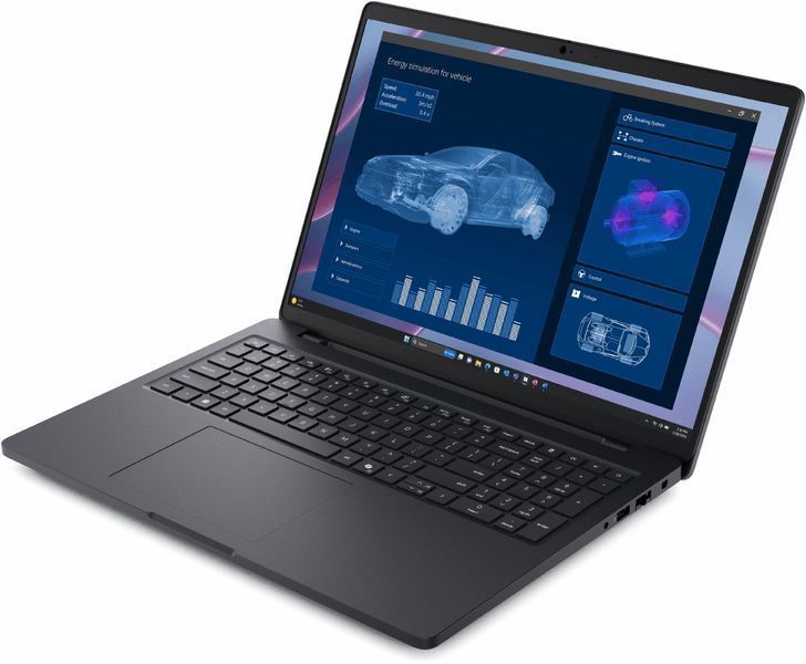 Ноутбук Dell Pro Max 16 MC16255 (BTO608_MC16255_EMEA), AMD Ryzen AI 7 PRO 350 / 16" / RAM 32 ГБ LPDDR5 / SSD 1 ТБ / AMD Radeon 860M + RTX PRO 1000 / Windows 11 Pro / Чорний