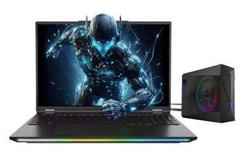 Ноутбук DREAMMACHINES (RX5080-16PL25), Intel Core Ultra 9 275HX / 16" / 300Hz / Mini LED / RAM 32 ГБ DDR5 / SSD 1 ТБ / RTX 5080 / Dos / Чорний / Зовнішній блок рідинного охолодження (Dream Water Cooler)