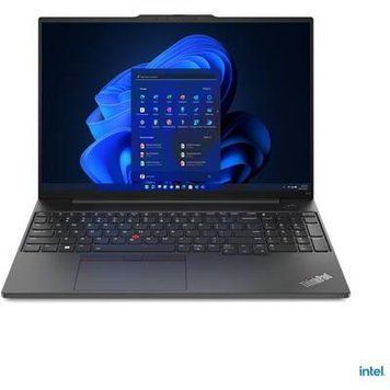 Ноутбук Lenovo ThinkPad E16 Gen 1 (21JN0040US), Intel Core i5 i5-1335U / 16" / RAM 16 ГБ / SSD 512 GB / DDR4-SDRAM / Windows 11 Pro / Чорний