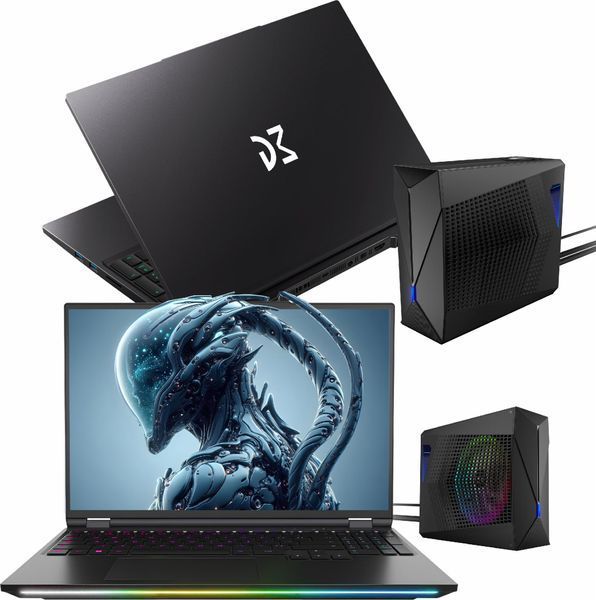 Ноутбук DREAMMACHINES RX5090, (RX5090-16PL26) 16" / 2560 x 1600px / Mini-LED / 300Hz / Ultra 9-275HX / RAM 32 ГБ / SSD 1 ТБ / GeForce RTX 5090 24GB / Без ОС / Чорний / Зовнішній блок рідинного охолодження (Dream Water Cooler)