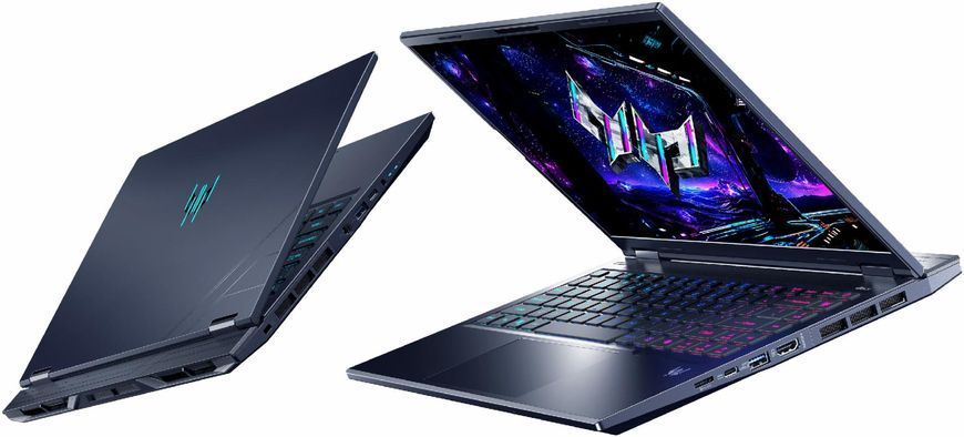 Ноутбук Acer Predator Helios Neo 14 (NH.QY1EP.002), Intel Core Ultra 9 285H / 14.5" / OLED / 120Hz / RAM 32GB LPDDR5x / SSD 2 TB / RTX5070 / Windows 11 Home / Чорний