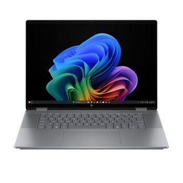 Ноутбук HP OmniBook X Flip 16-ar0016nw (CX5D7EA), 16" / OLED / Touch / AMD Ryzen AI 5 340 / RAM 16 ГБ LPDDR5x / SSD 1 ТБ / AMD Radeon 840M / Windows 11 / Сірий