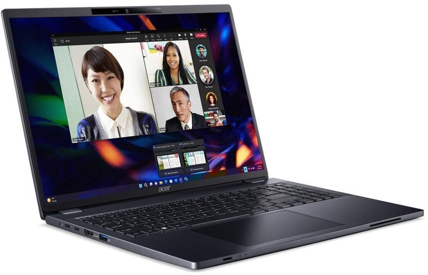 Ноутбук Acer TravelMate P4 16 TMP416-52-TCO (NX.B08EP.003), i7-1355U / 16&Prime; / RAM 16 ГБ / SSD 512 ГБ / GeForce RTX 2050 / Windows 11 Professional / Slate Blue