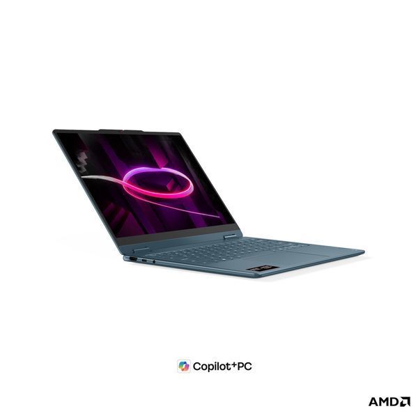Ноутбук Lenovo Yoga 7 14AGP11 (83TD0087RM), AMD Ryzen AI 7 445 / 14" / OLED / Touch / RAM 32 ГБ LPDDR5X / SSD 1 ТБ / AMD Radeon 840M / Без ОС / Бірюзовий