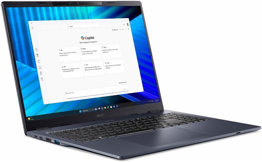 Ноутбук Acer TravelMate P4 16 TMP416-74-TCO (NX.BG6EP.001), Ultra 5-225H / 16&Prime; / RAM 16 ГБ / SSD 512 ГБ / Windows 11 Professional / Slate Blue