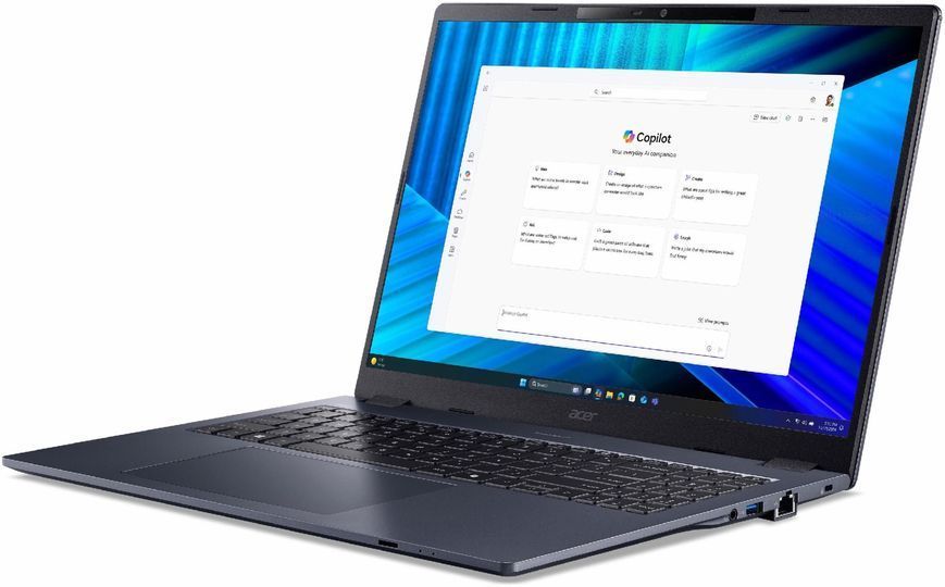 Ноутбук Acer TravelMate P4 16 TMP416-74-TCO (NX.BG6EP.001), Ultra 5-225H / 16&Prime; / RAM 16 ГБ / SSD 512 ГБ / Windows 11 Professional / Slate Blue