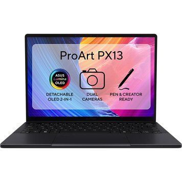 Ноутбук ASUS ProArt PX13 (HN7306EA-LX010X), AMD Ryzen AI MAX+ 395 / 13.3" / OLED / Сенсорний / RAM 64 ГБ LPDDR5X / SSD 1 ТБ / Windows 11 Pro / Чорний
