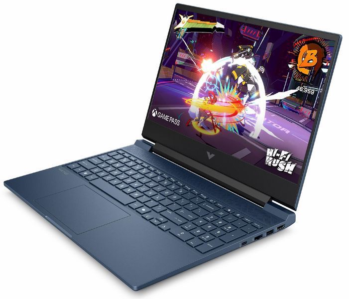 Ноутбук HP Victus 15 (DV6Q0EA), AMD Ryzen AI 7 350 / 15.6" / 144 Гц / RAM 16 ГБ DDR5 / SSD 512 ГБ / AMD Radeon 860M + RTX 5060 / Без ОС / Синій