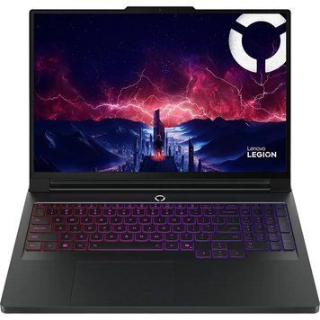 Ноутбук Lenovo Legion Pro 7 (83RU004XRM), AMD Ryzen 9 9955HX / 16" / OLED / 240 Гц / RAM 32 ГБ DDR5 / SSD 1 ТБ / RTX 5070 Ti / Без ОС / Чорний