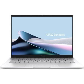 Ноутбук ASUS Zenbook 14 (UX3405CA-QD1247W), Intel Core Ultra 5 225H / 14&Prime; / OLED / RAM 16 ГБ LPDDR5X / SSD 512 ГБ / Arc Graphics 130T / Windows 11 Home / Сріблястий