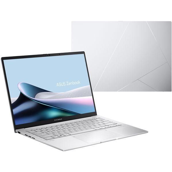 Ноутбук ASUS Zenbook 14 (UX3405CA-QD1247W), Intel Core Ultra 5 225H / 14&Prime; / OLED / RAM 16 ГБ LPDDR5X / SSD 512 ГБ / Arc Graphics 130T / Windows 11 Home / Сріблястий