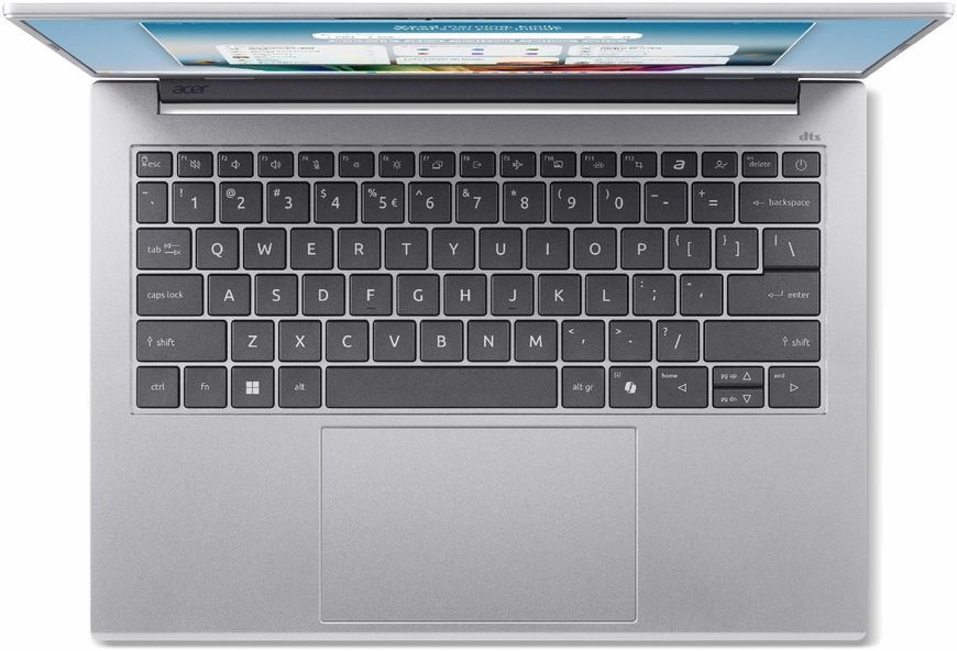 Ноутбук ACER Aspire A14-A71M (NX.JX8EP.009), AMD Ryzen AI 7 445 / 14" / RAM 16 ГБ LPDDR5X / SSD 512 ГБ / AMD Radeon 840M / Windows 11 Home / Сірий