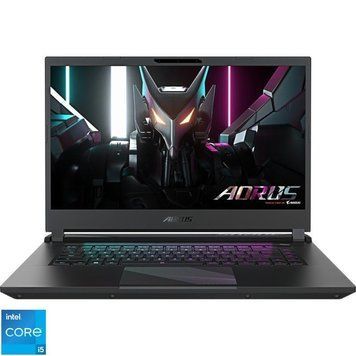 Ноутбук GIGABYTE Aorus 9KF (AORUS 15 9KF-E3EE383SH), 15.6" / 144Hz / Intel Core i5-12500H / RAM 8 GB / SSD 512 GB / RTX4060 / Windows 11 Home / Чорний