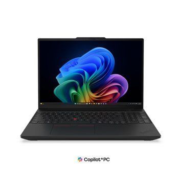 Ноутбук Lenovo ThinkPad T16 Gen 5 (21WT000PRI), Intel Core Ultra 5 325 / 16" / RAM 32 ГБ LPDDR5X / SSD 512 ГБ / Intel Graphics / 5G / Windows 11 Pro / Чорний