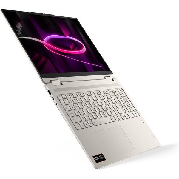 Ноутбук 2-в-1 Lenovo Yoga 7 (83TF003FRM), AMD Ryzen AI 5 435 / 16&Prime; / Touch / OLED / RAM 16 ГБ LPDDR5X / SSD 512 ГБ / AMD Radeon 840M / Без ОС / Сріблястий