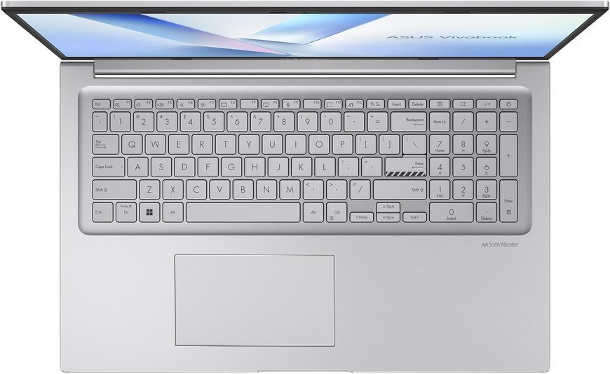 Ноутбук ASUS Vivobook 17 (X1704VA-AU1071W), 17.3" / IPS / Intel Core 7 150U / RAM 16GB / SDD 512GB / Windows 11 Home / Сріблястий