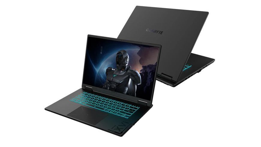Ноутбук Gigabyte Gaming A16 (GAMING A16 3THK3EE893SH), AMD Ryzen 7 260 / 16" / 165 Гц / RAM 16 ГБ DDR5 / SSD 512 ГБ / AMD Radeon 780M + RTX 5050 / Windows 11 Home / Чорний