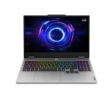 Ноутбук Lenovo LOQ 15IRX10 (83JE01KHRM), Intel Core i7 13645HX / 15.6&Prime; / 144 Гц / RAM 16 ГБ DDR5 / SSD 512 ГБ / RTX 5060 / Без ОС / Сірий