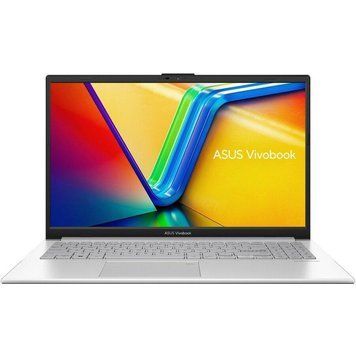 Ноутбук ASUS Vivobook Go 15 (E1504TA-BQ284), 15.6" / 1920 x 1080px / IPS / 60Hz / Intel N150 / RAM 8 ГБ / SSD 256 ГБ / Без ОС / Сріблястий
