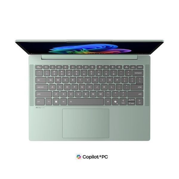 Ноутбук Lenovo IdeaPad Slim 5 (83S5003SRM), AMD Ryzen AI 7 450 / 14'' / OLED / RAM 16 ГБ DDR5 / SSD 1 ТБ / Intel Graphics / Без ОС / Зелений
