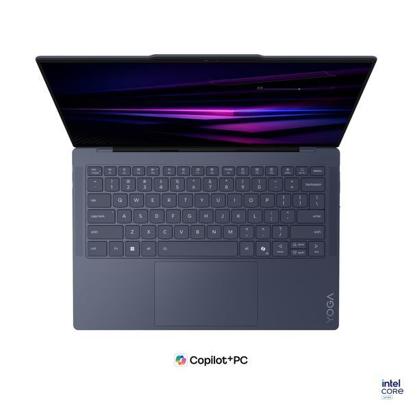 Ноутбук Lenovo Yoga Slim 7 Ultra Gen 11 Aura Edition (83QK0069PB), Intel Core Ultra X9 388H / 14" / OLED / 120 Гц / Touch / RAM 32 ГБ LPDDR5X / SSD 1 ТБ / Intel Arc B390 / Windows 11 Home / Синій