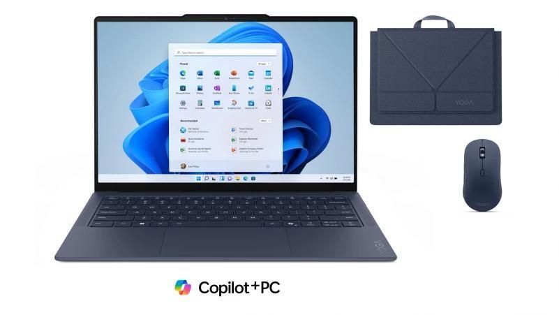 Ноутбук Lenovo Yoga Slim 7 Ultra Gen 11 Aura Edition (83QK0069PB), Intel Core Ultra X9 388H / 14" / OLED / 120 Гц / Touch / RAM 32 ГБ LPDDR5X / SSD 1 ТБ / Intel Arc B390 / Windows 11 Home / Синій