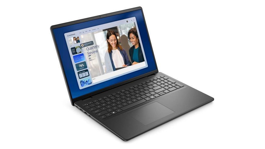 Ноутбук Dell 16 (DC16255_HWK_554), AMD Ryzen 7 250 / 16" / RAM 16 ГБ DDR5 / SSD 512 ГБ / AMD Radeon 780M / Windows 11 Pro / Чорний