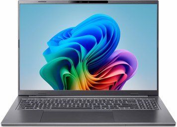 Ноутбук Acer Aspire 16 (NX.JY4EP.00F), Intel Core Ultra 5 325 / 16" / OLED / RAM 16 ГБ LPDDR5X / SSD 512 ГБ / Intel Graphics / Windows 11 Home / Сірий