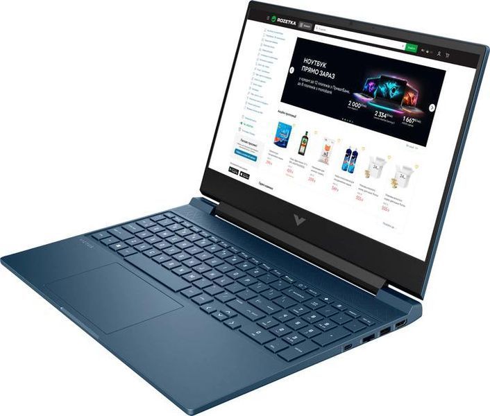 Ноутбук HP VICTUS 15-fb3029nn (CG0P7EA), AMD Ryzen 5 7535HS / 15.6&Prime; / 144 Гц / RAM 12 ГБ DDR5 / SSD 1 ТБ / RTX 4050 / Без ОС / Синій