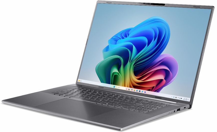 Ноутбук ACER Aspire 18 AI (NX.JZEEP.001), Intel Core Ultra 7 355 / 18" / 120 Гц / RAM 16 ГБ LPDDR5X / SSD 512 ГБ / Intel Graphics / Windows 11 Home / Сірий