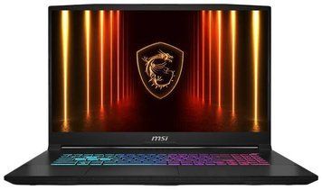 Ноутбук MSI Katana 17 HX (KATANA 17 HX B14WGK-036XPL), Intel Core i7-14650HX / 17.3" / 240 Гц / RAM 16 ГБ DDR5 / SSD 1 ТБ / Intel UHD Graphics + RTX 5070 / Без ОС / Чорний