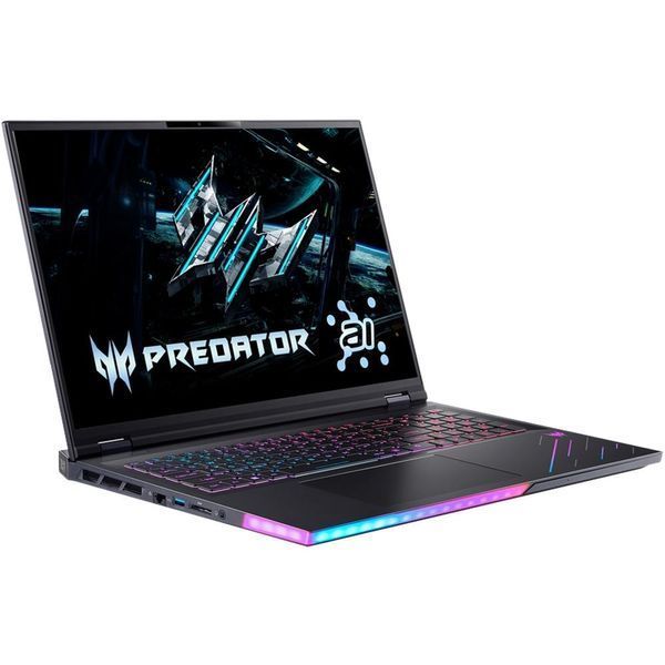Ноутбук Acer Predator Helios 18 AI PH18-73 (NH.QVYEX.00Z), Intel Core Ultra 9 275HX / 18&Prime; / RAM 128 ГБ / SSD 1 ТБ + 2 ТБ + 2 ТБ / GeForce RTX 5080 16GB / Windows 11 Pro / Black