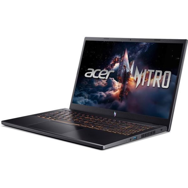 Ноутбук Acer Nitro V 15 (NH.QV2EX.016), Intel Core 5 210H / 15.6" / 165 Гц / RAM 16 ГБ DDR5 / SSD 512 ГБ / RTX 4050 / Linux / Чорний