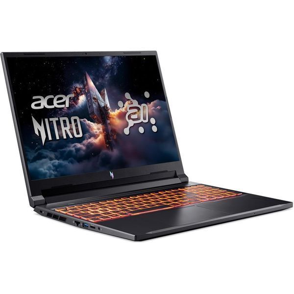 Ноутбук ACER Nitro V 16 AI ANV16-42-R3XB (NH.U1GEP.005), 16" / IPS / 180Hz / R7-260 / RAM 16GB / SSD 1TB / RTX5060 / DOS / Чорний