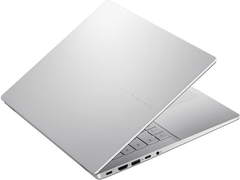 Ноутбук ASUS Vivobook S14 (M3407GA-SF013W), 14" / OLED / AMD Ryzen AI 7 445 / RAM 16 ГБ / SSD 512 ГБ / Windows 11 Home / Сріблястий