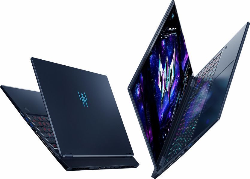 Ноутбук ACER Predator Helios Neo 16S AI (NH.QX7EP.00C), Intel Core Ultra 9 275HX / 16" / OLED / 165 Гц / RAM 64 ГБ DDR5 / SSD 2 ТБ / Intel Graphics + RTX 5070 Ti / Windows 11 Pro / Чорний