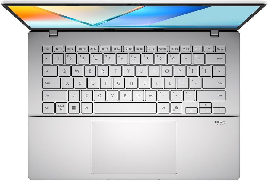 Ноутбук ASUS Vivobook S14 (M3407GA-SF013W), 14" / OLED / AMD Ryzen AI 7 445 / RAM 16 ГБ / SSD 512 ГБ / Windows 11 Home / Сріблястий