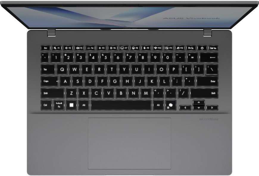 Ноутбук ASUS Vivobook 14 (M1407GA-LY012W), 14" / 1920 x 1200px / IPS / 60Hz / Ryzen AI 7 445 / RAM 16 ГБ / SSD 512 ГБ / Windows 11 Home / Сірий