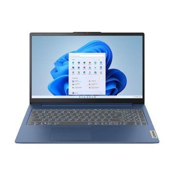 Ноутбук Lenovo IdeaPad Slim 3 (82XB00JURM), Intel N100 / 15.6" / TN / RAM 8 ГБ LPDDR5 / SSD 128 ГБ / Intel UHD Graphics / Windows 11 Home S / Синій