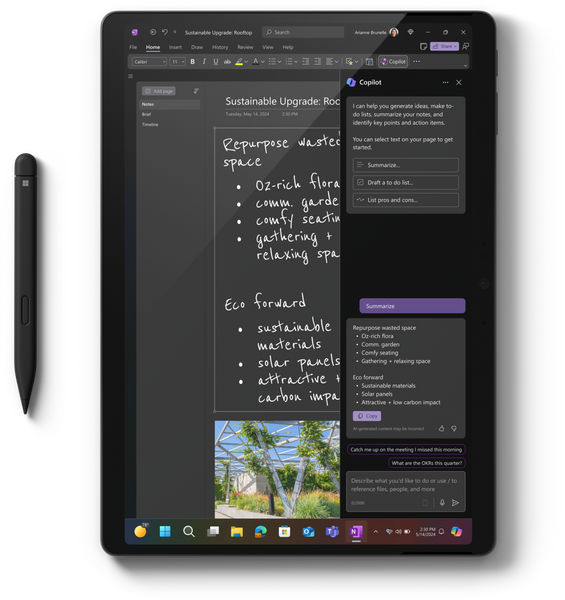 Ноутбук Microsoft Surface Pro 11 (EP2-08345) 13" Touch / Qualcomm Snapdragon X Elite / RAM 16 ГБ / 512 ГБ / Windows 11 Home / Сірий