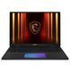 Ноутбук MSI Titan 18 HX AI (TITAN 18 HX AI A2XWIG-220PL), Intel Core Ultra 9 285HX / 18" / Mini LED / 120 Гц / RAM 64 ГБ DDR5 / SSD 6 ТБ / RTX 5080 / Windows 11 Pro / Чорний