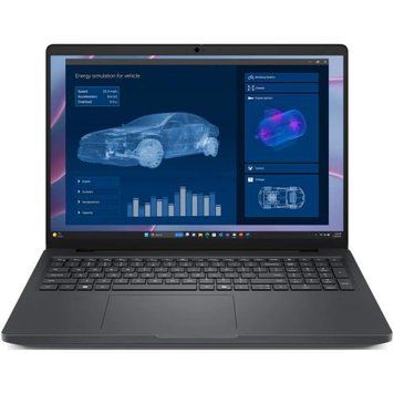 Ноутбук Dell Pro Max 16 (BTO605_MC16255_EMEA), AMD Ryzen AI 5 PRO 340 / 16'' / RAM 16 ГБ LPDDR5 / SSD 256 ГБ / AMD Radeon 840M / Windows 11 Pro / Темно-сірий