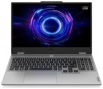 Ноутбук Lenovo LOQ 15 (83JE007MPB|55M232), Intel Core i5-13450HX / 15,6" / 144 Гц / RAM 32 ГБ DDR5 / SSD 512 ГБ + 512 ГБ / RTX 5050 / Windows 11 Home / Сріблястий