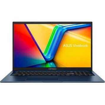 Ноутбук ASUS Vivobook 17 (X1704VA-AU1066), Intel Core 5 120U / 17.3" / RAM 16 ГБ DDR5 / SSD 512 ГБ / Intel Graphics / Без ОС / Синій